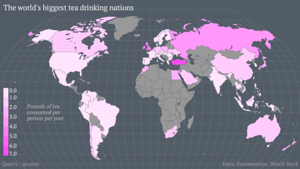 也没有几个地方喝茶喝得像土耳其一样猛了，来源：Quartz<br>