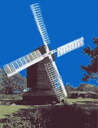 逆时针旋转的荷兰风车（图片来源：media.tenor.com）