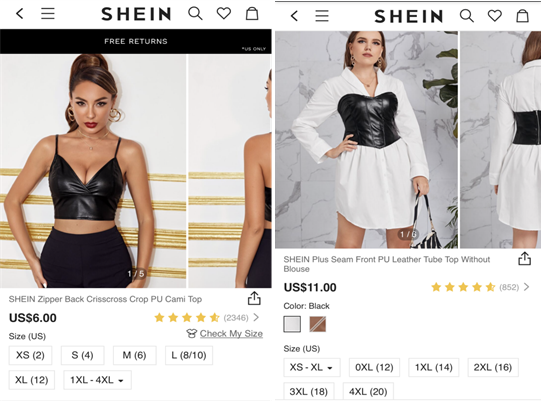 “SHEIN”APP 内 the all sizes <br label=图片备注 class=text-img-note>