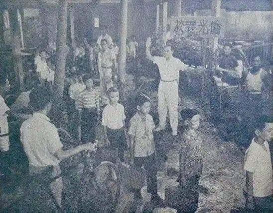 1954年电影《马来亚之恋》剧照<br>