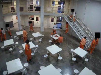 Verkada摄像头下的麦迪逊县监狱（来源：彭博社）<br>
