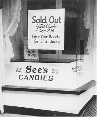 二战期间喜诗糖果的售罄告示  图片来源：喜诗糖果官网