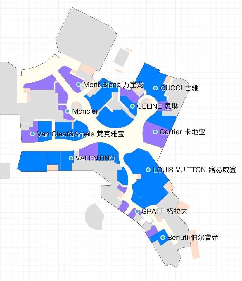 上海国金中心IFC MALL首层平面图 