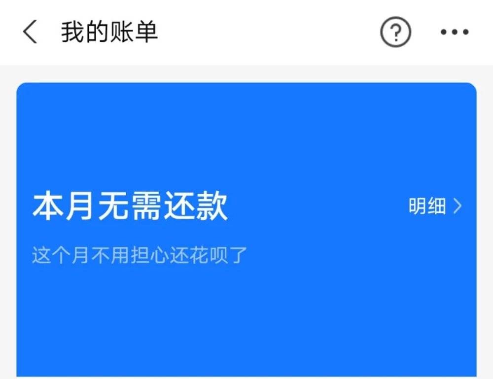 很快有一天打开花呗，真的“不用担心还花呗了”   图片/受访者提供<br>