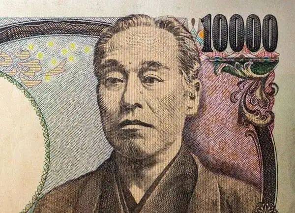 日本钞票最大面额10000日元上的福泽谕吉头像<br>