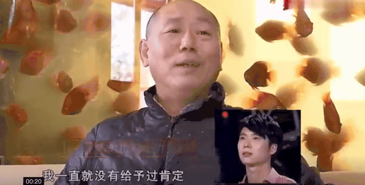 李诚儒在《我不是明星》中表示自己对儿子的事业没有给予过肯定<br>