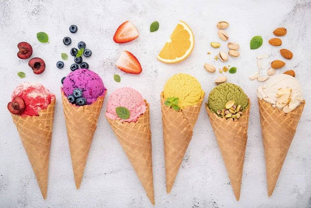 冰激淋中的水果味大部分也来自于香精（图源：pixabay)