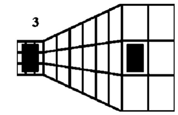 蓬佐错觉（Ponzo illusions）利用线条和网格来扭曲两个形状的相对大小。一般而言，人们会感觉图中左边的长方形看上去更大。一个研究小组做的几项研究表明，狗并不会看出其中的差别。THE SCIENTIST