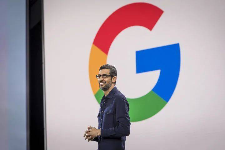 谷歌的 CEO 桑达尔·皮查伊 图片来自：Bloomberg.com<br>