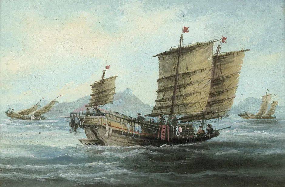 △1850年在漳州九龙江的贸易船只。/Wikipedia<br label=图片备注 class=text-img-note>