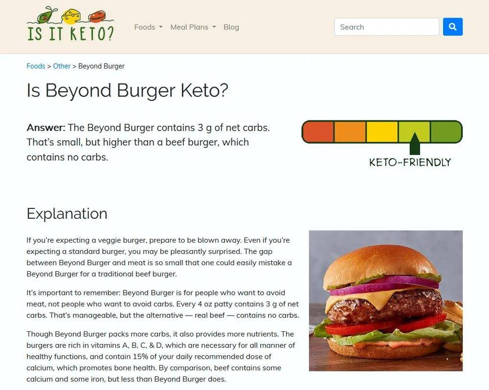 Is It Keto 告诉读者哪些食物适合酮基饮食（keto diet）。
