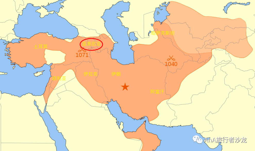 1070年的塞尔柱帝国