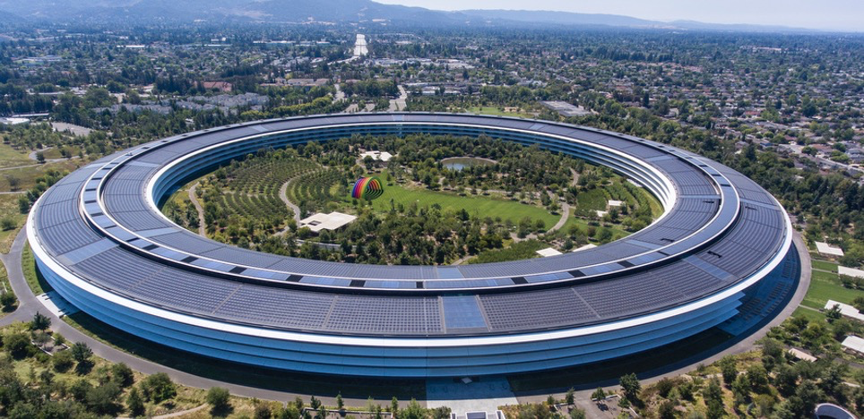 苹果的硅谷总部，图片来源于网络