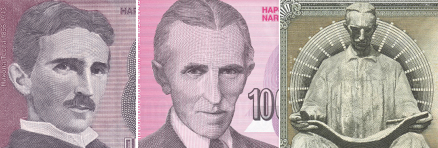 图10  钞票上的特斯拉肖像<br label=图片备注 class=text-img-note>