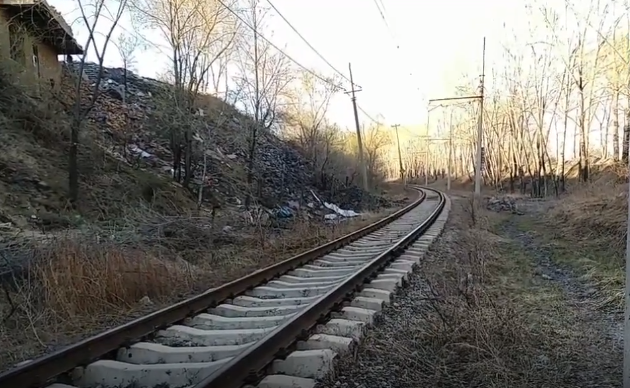 通向昔日兴山煤矿的铁路