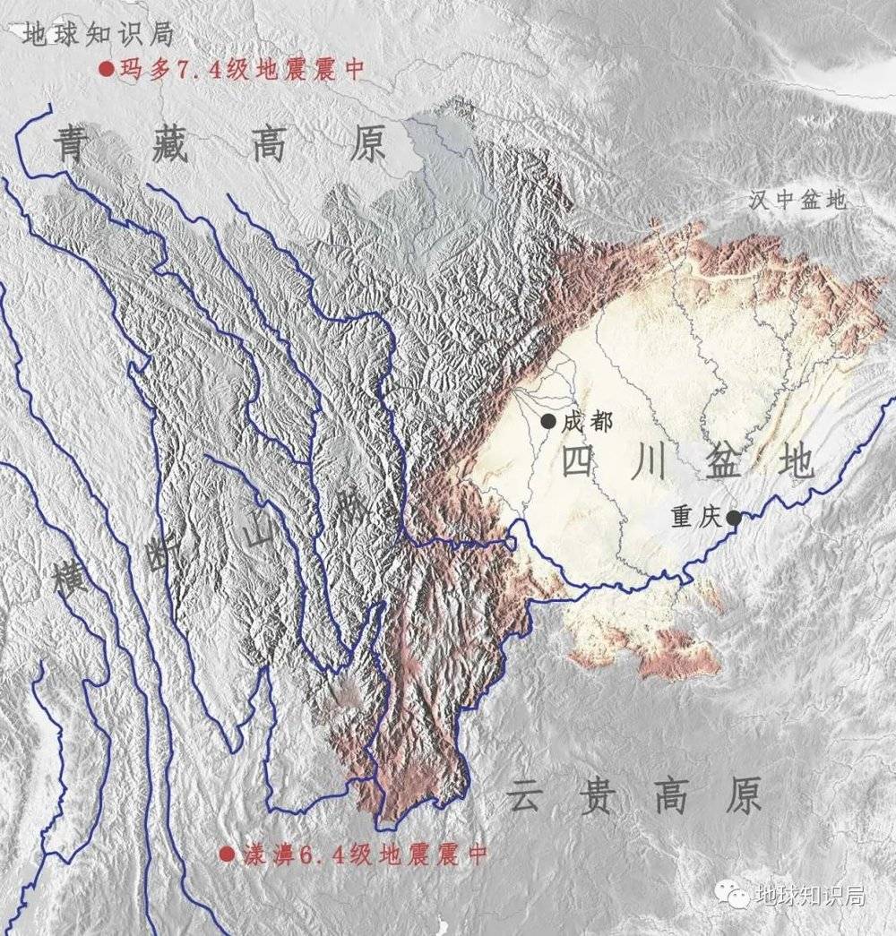 虽然看似中间隔着偌大的四川省和西藏自治区，但一个在横断山脉的北端，一个在南端