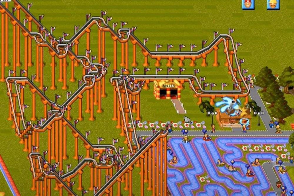 早年间，哈萨比斯做了一个叫《主题公园》的游戏，在这个游戏里，玩家可以设计并运营了一个虚拟游乐园，这个游戏的销量高达 1500 万份<br>