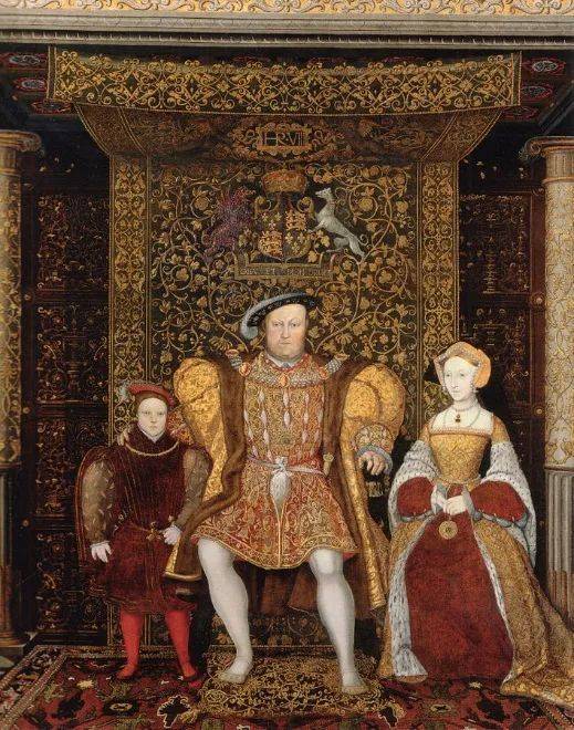 亨利八世和家人 丨Unknown author / Wikimedia Commons<br label=图片备注 class=text-img-note>