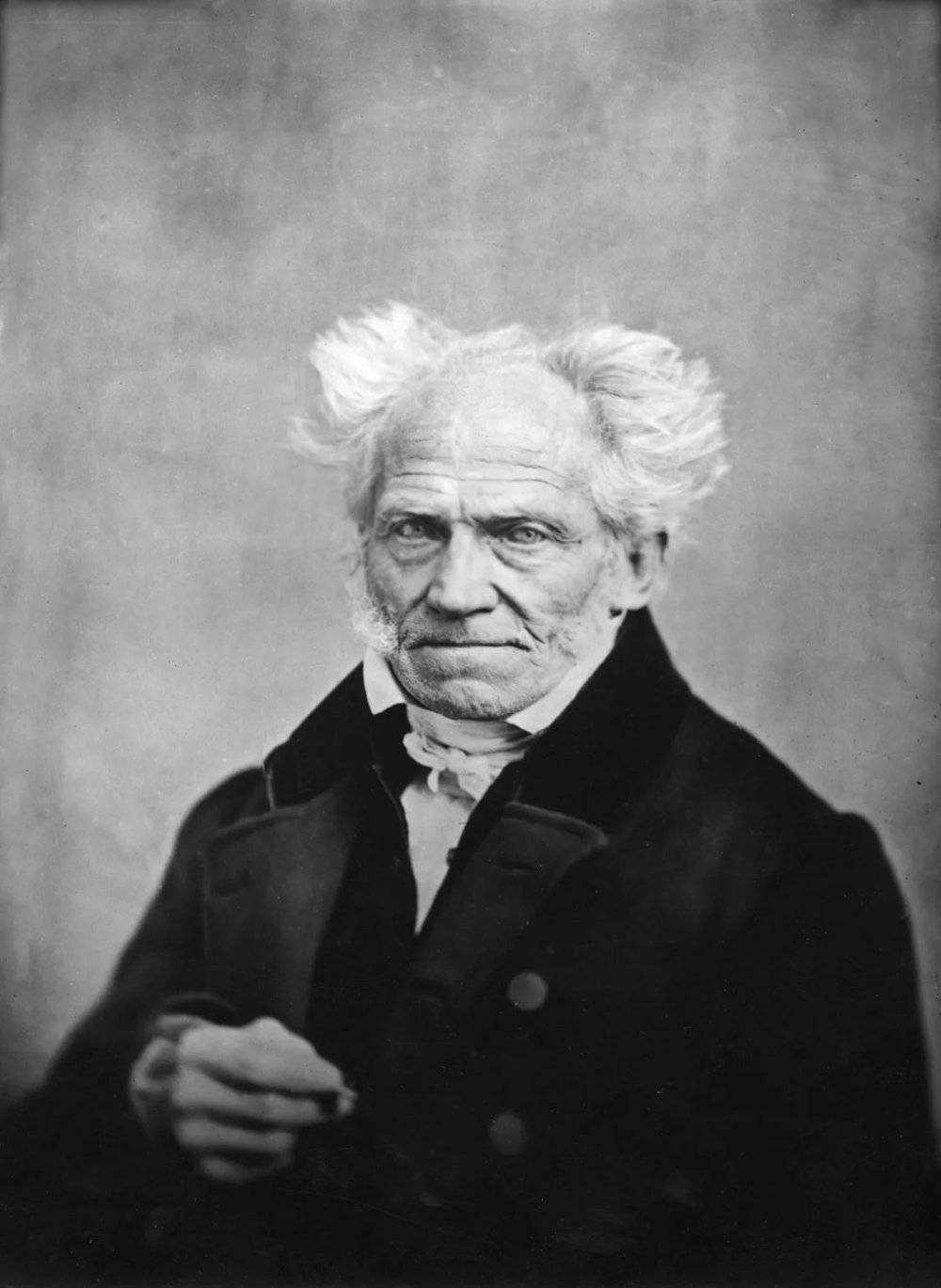 叔本华肖像照，大约拍摄于1859年。© J Schäfer
