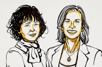 CRISPR先驱以及诺贝尔奖得主Emmanuelle Charpentier（左） 和Jennifer A. Doudna（右），图片来源：诺贝尔奖官网<br>