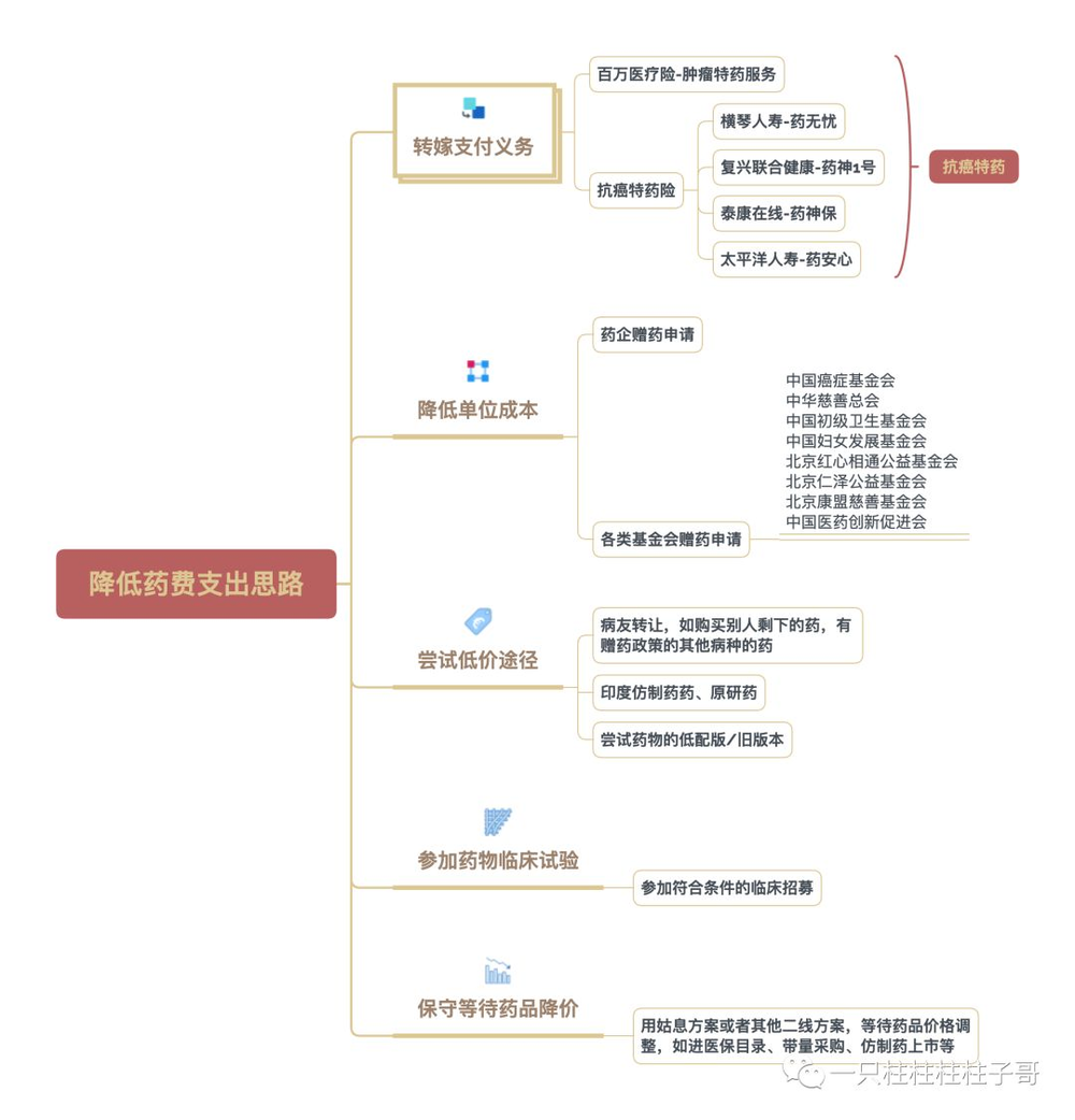 图为柱子哥制定的看病降低支出部分截取<br>