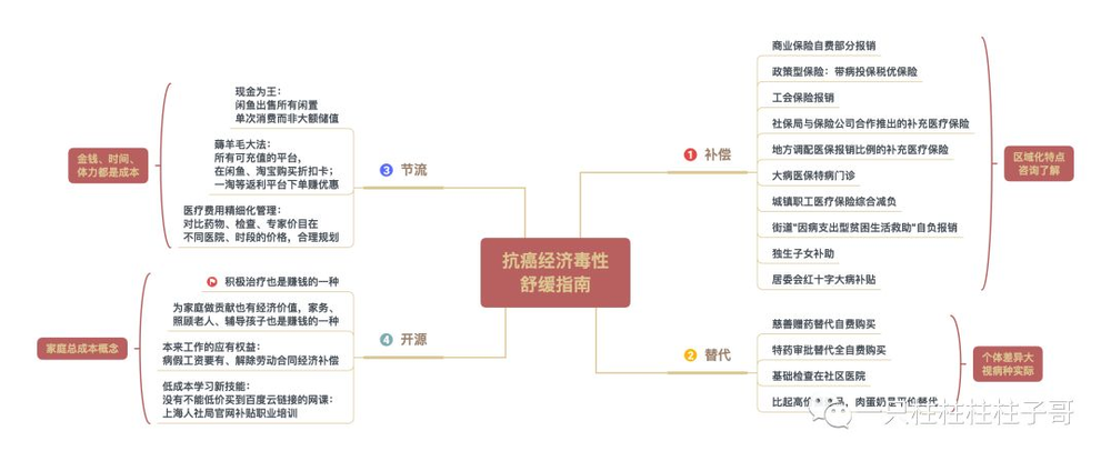 图为柱子哥制定的大病经济毒性舒缓计划部分截取<br>