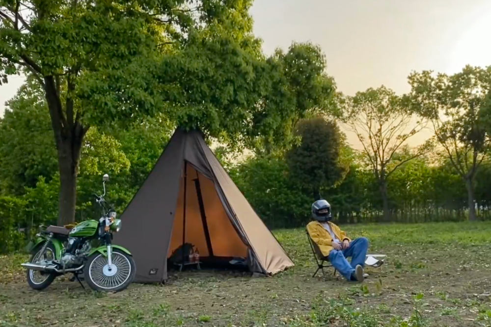 碳化松果的露营方式是solo，他非常享受一个人露营时的独处时间<br>