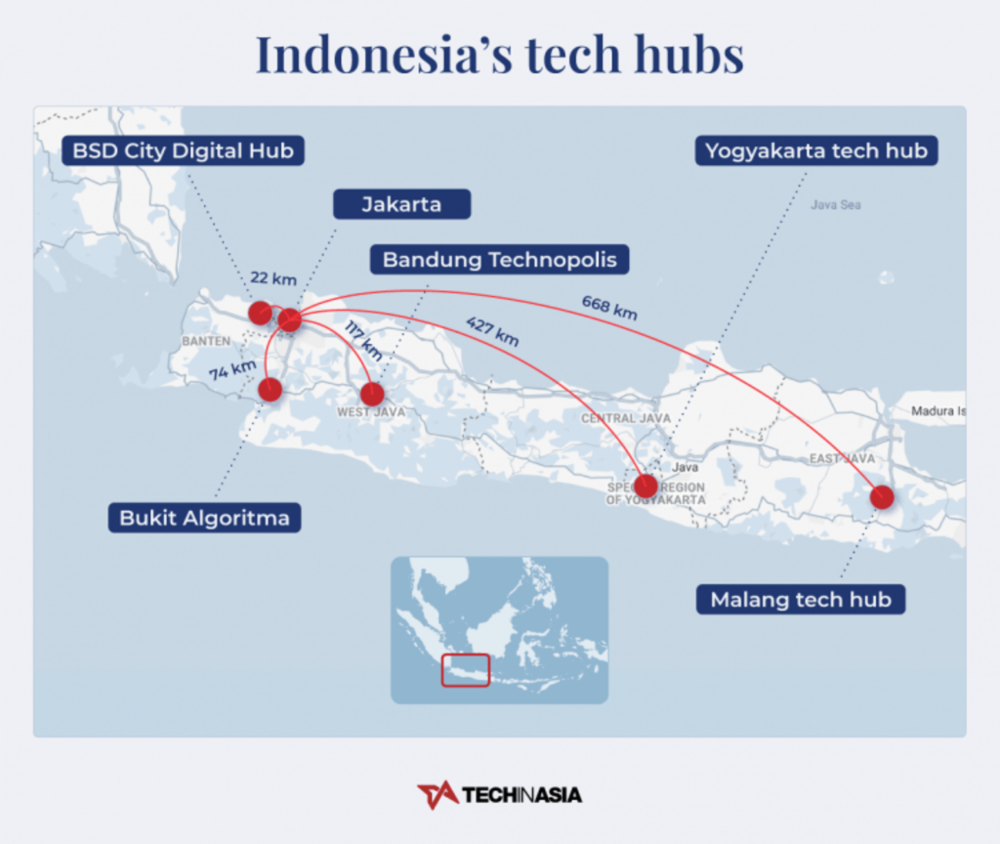 印尼科技中心布局 / 图片来源: Timmy Loen