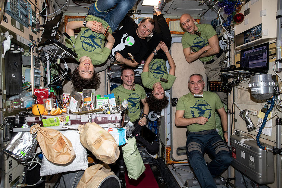 国际空间站第61远征队俄罗斯和美国宇航员的食物。来源/NASA<br label=图片备注 class=text-img-note>