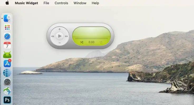 ▲开发者 Mario Guzman 复刻了 iTunes 音乐小部件，可以在 macOS 11 上用它操控 Apple music