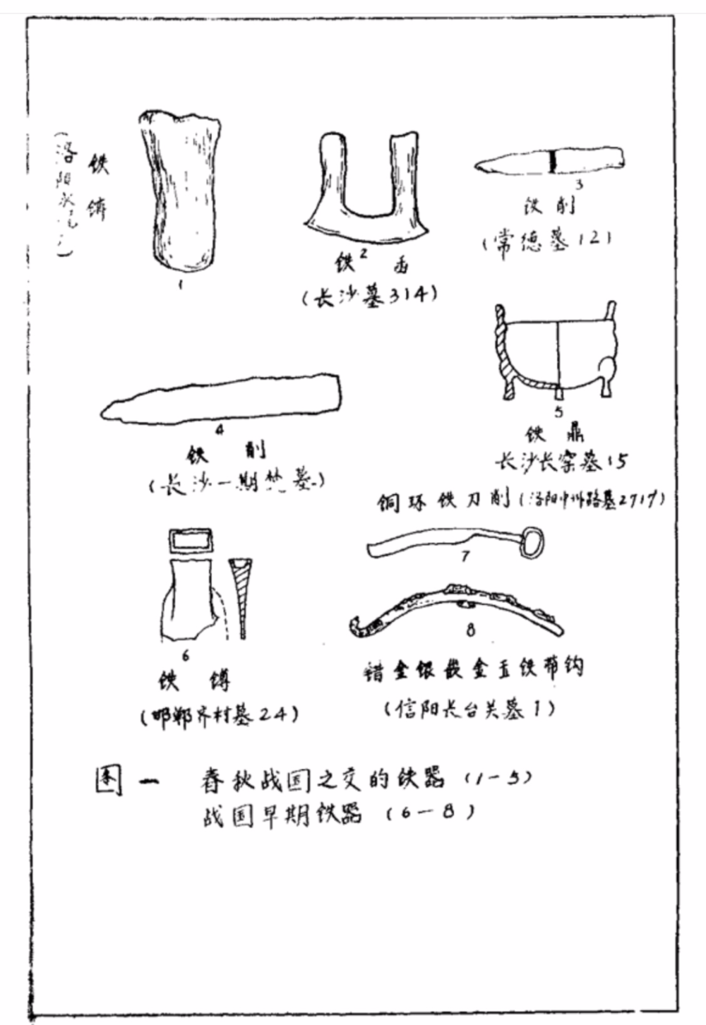 《战国秦汉考古》参考图（来源：ishare.iask.sina.com）<br>