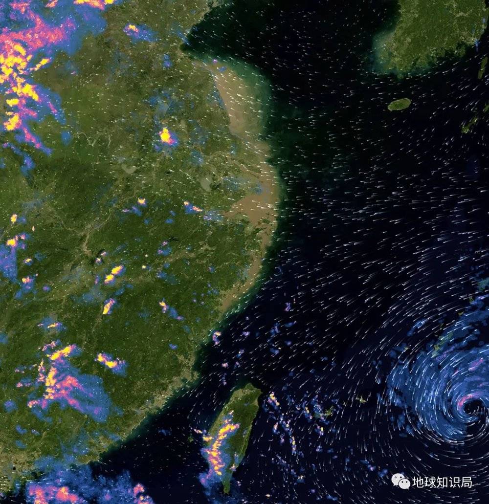 在台风烟花与郑州之间事实上形成了一条水汽走廊，将大量太平洋上的水搬到了郑州上空，相当于远距离空运巨量的降水弹药