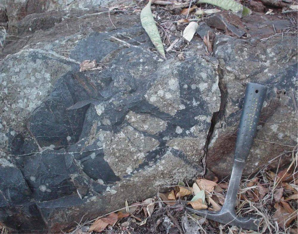  南非巴伯顿绿岩带的岩石样本的露头部分。｜图片来源：Cavalazzi et al.