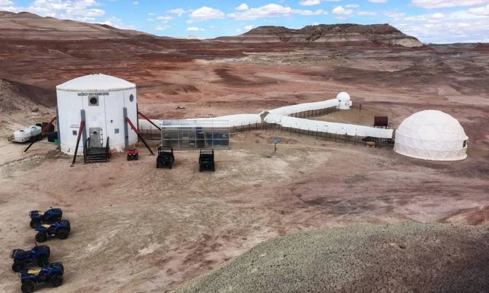 位于美国犹他州的火星沙漠研究站。图片来源：The Mars Society
