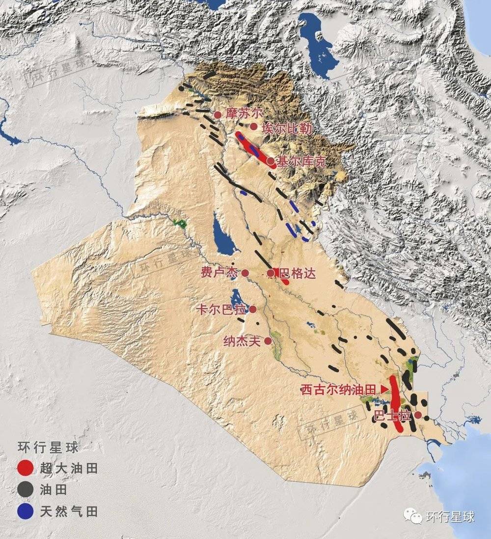 西古尔纳油田，旁边就是巴士拉