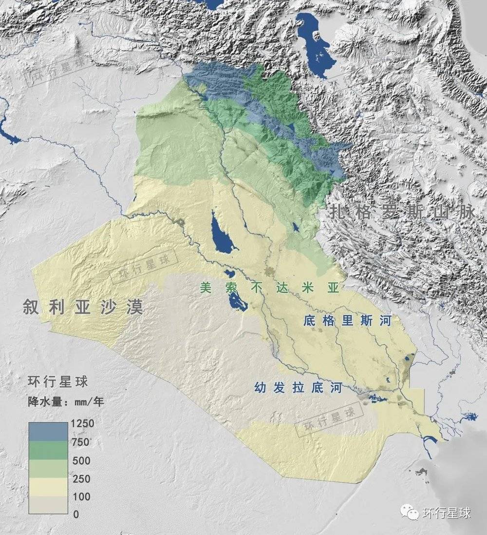伊拉克的雨季实在是很短，全年降水量大部分地区都很低，西古尔纳油田所在的东南部更是完全的沙漠气候