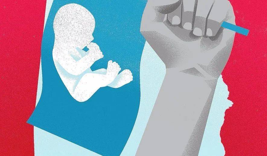 女性堕胎权益宣传画（来源：washingtontimes.com）