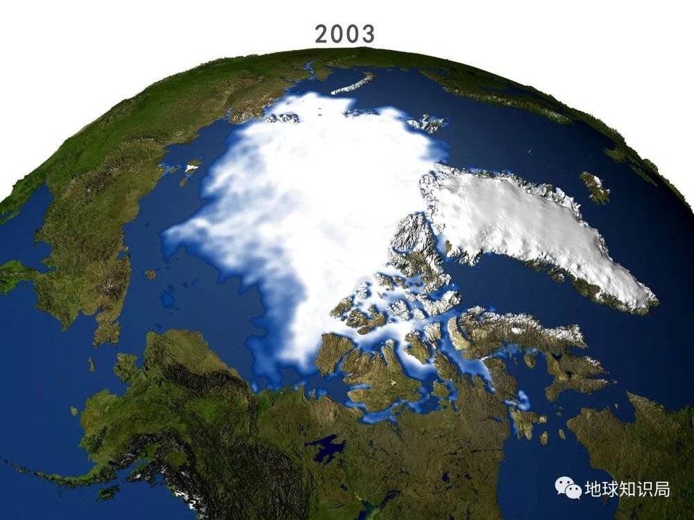 自1970年代以来，北极常年海冰以每十年 9% 的速度减少