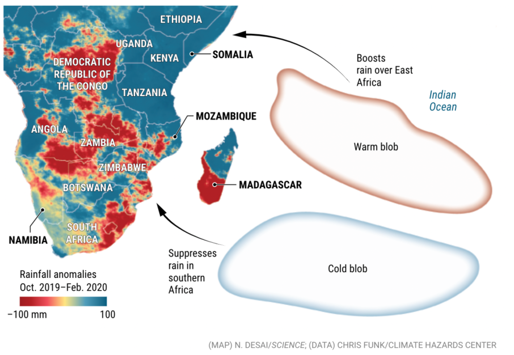 ■ 不只是马达加斯加，自2019年以来非洲区域正面临不同程度的干旱 / science<br>