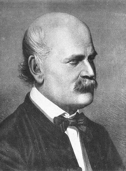 塞麦尔维斯医生在 1860 年 42 岁时的铜板像。来源：Wikipedia