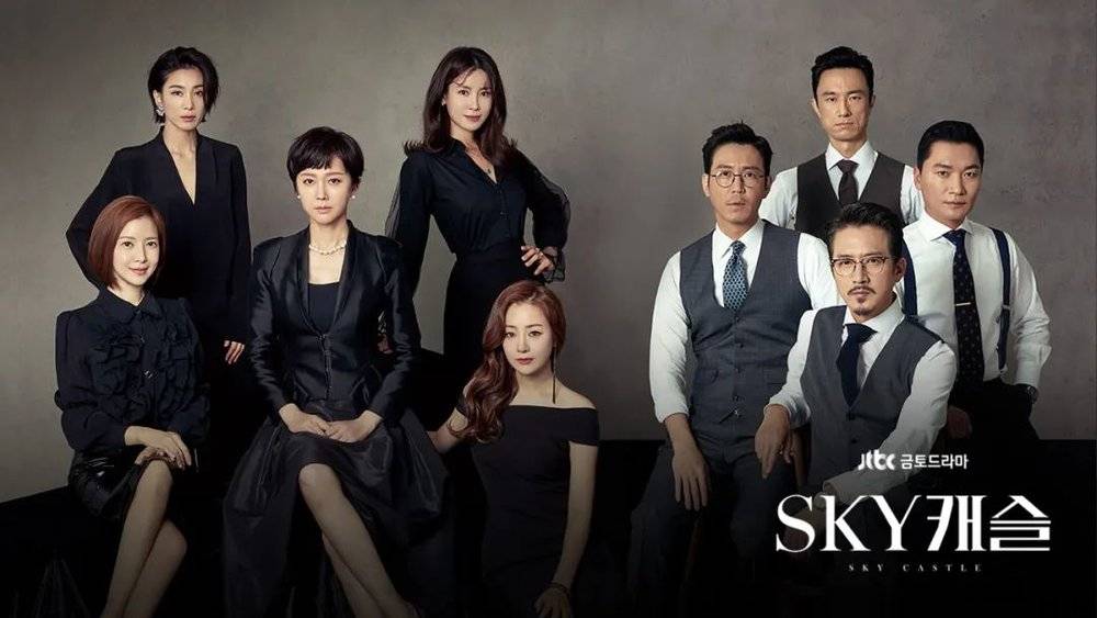 韩剧《Sky Castle》中的高质量韩国男女，SKY大学即首尔大学、高丽大学、延世大学。