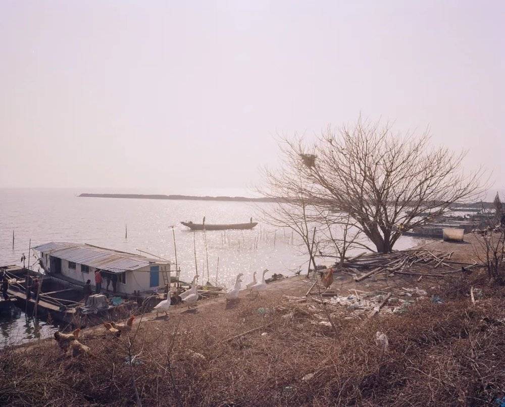 夕阳下的乡村渔港  2013  苏州