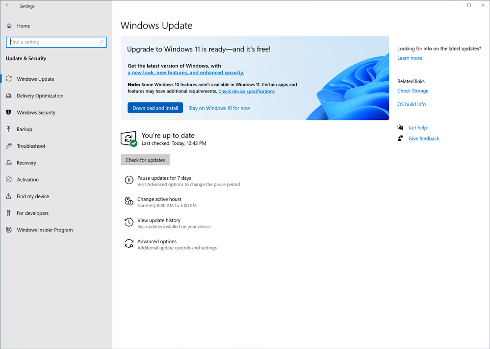 ▲直接在 Windows 10 设置就能完成升级. 图片来自微软官方博客