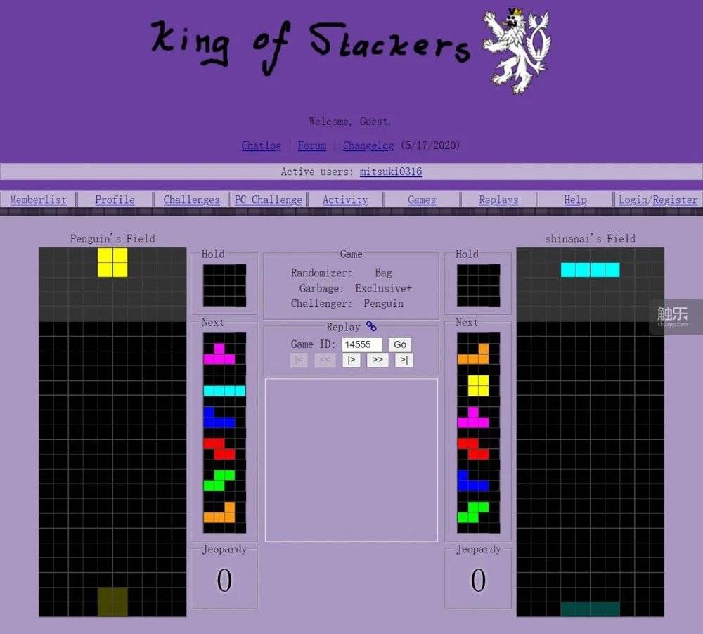 《King of Stackers》的游戏页面<br>