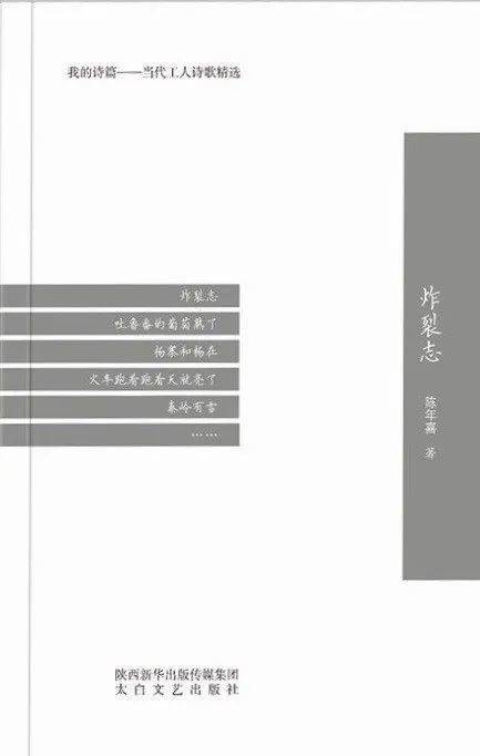 《炸裂志》，陈年喜 著，太白文艺出版社，2019-1