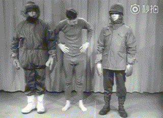 1951年录制的美军冬装服装。来源/网络<br>
