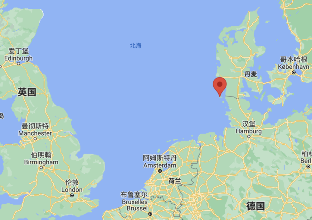 实验地点是叙尔特岛（Sylt），属于德国但离丹麦颇近 | 谷歌地图<br label=图片备注 class=text-img-note>