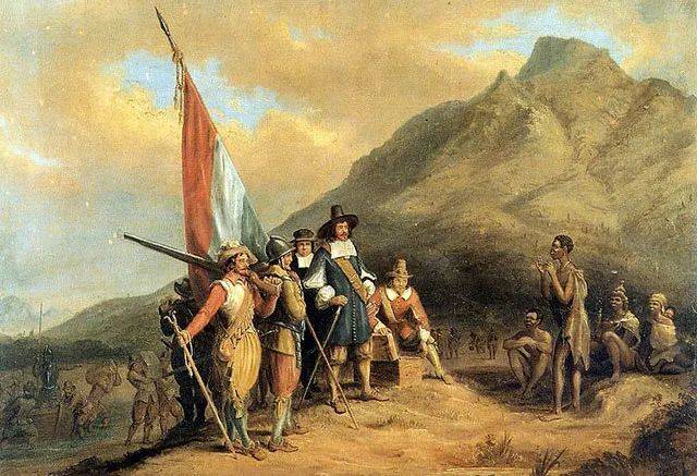 1652年第一批荷兰殖民者到达南非大陆<br>