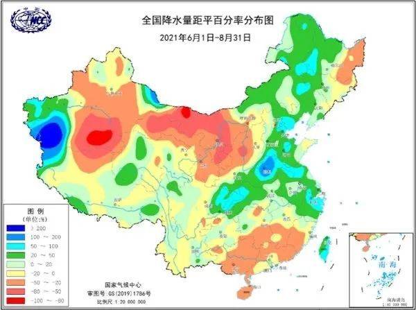 今夏，河南、浙江降水量为1961年以来历史同期最多，北京为第三多；宁夏降水量为1961年以来历史同期最少。西南地区东部、华南地区、西北地区东部等地则出现了旱情。丨国家气候中心，参考资料[4]