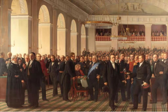 工业革命的进行，大量民间人士进入丹麦议会<br>